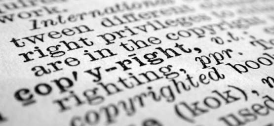 Typeface representing copyright as expression of an idea